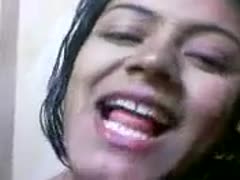 Indian Hoochie displays her sagging bazookas in a flirtatious and lustful manner.